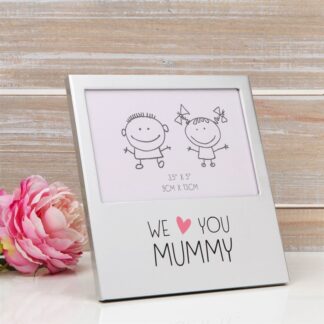 “ We love you Mummy “ Aluminium Photo Frame