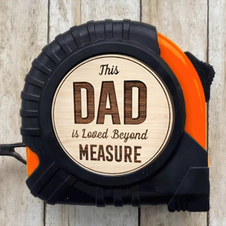 Tape measure gift for dads, ideal for birthdays, Christmas, anniversaries, or Father’s Day, a practical keepsake that brings a smile.